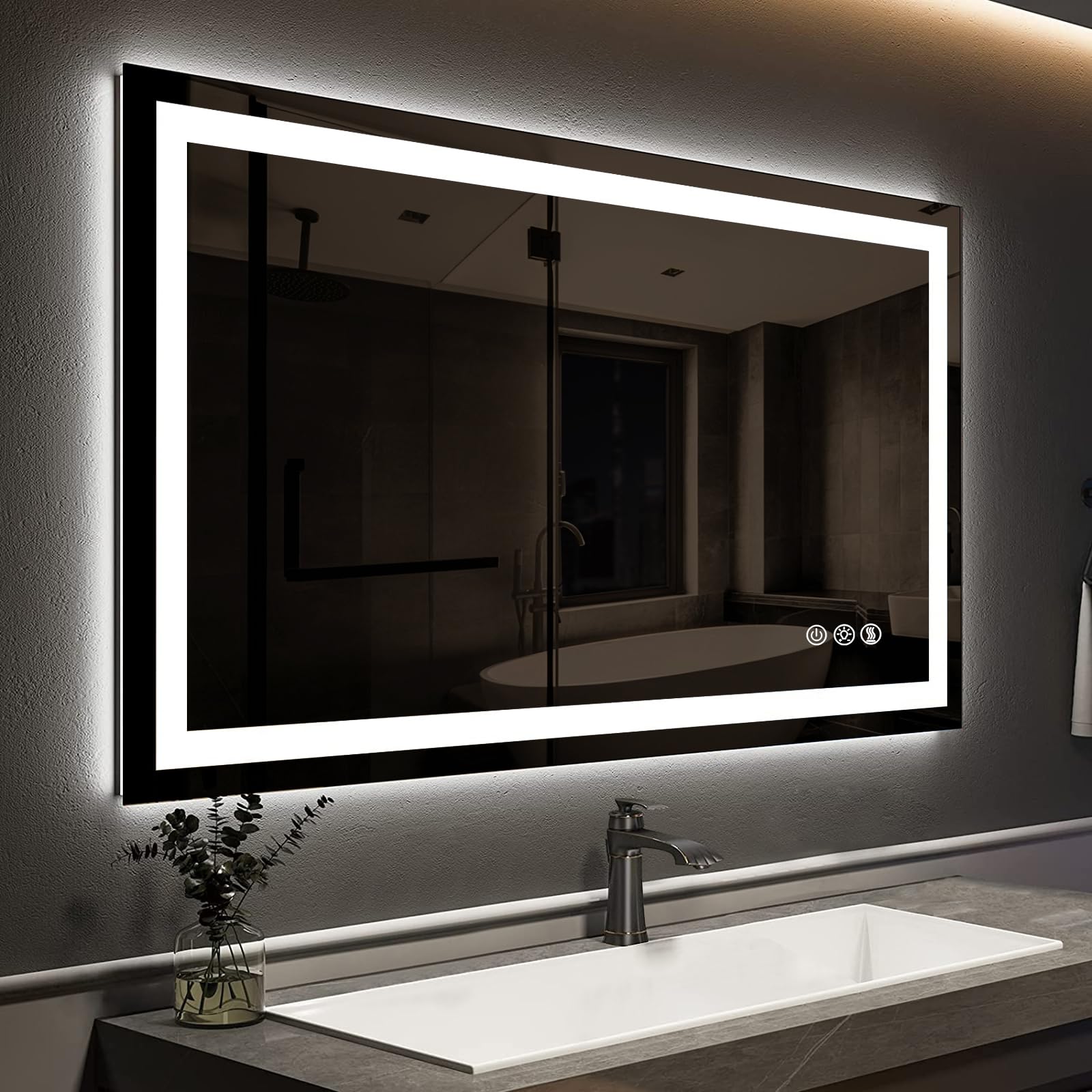 led mirrors, led bathroom mirror, led vanity mirror, mirror with led lights, led wall mirror